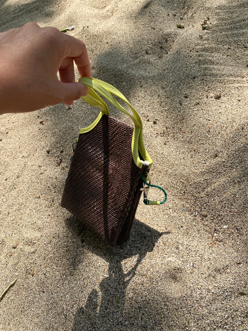 double bulsa bag in cacao w/ mint