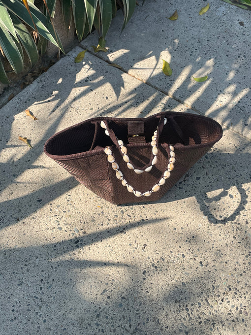 basket bag in cacao