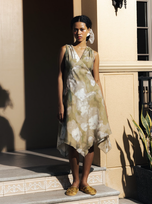 Agila Dress in Pistachio